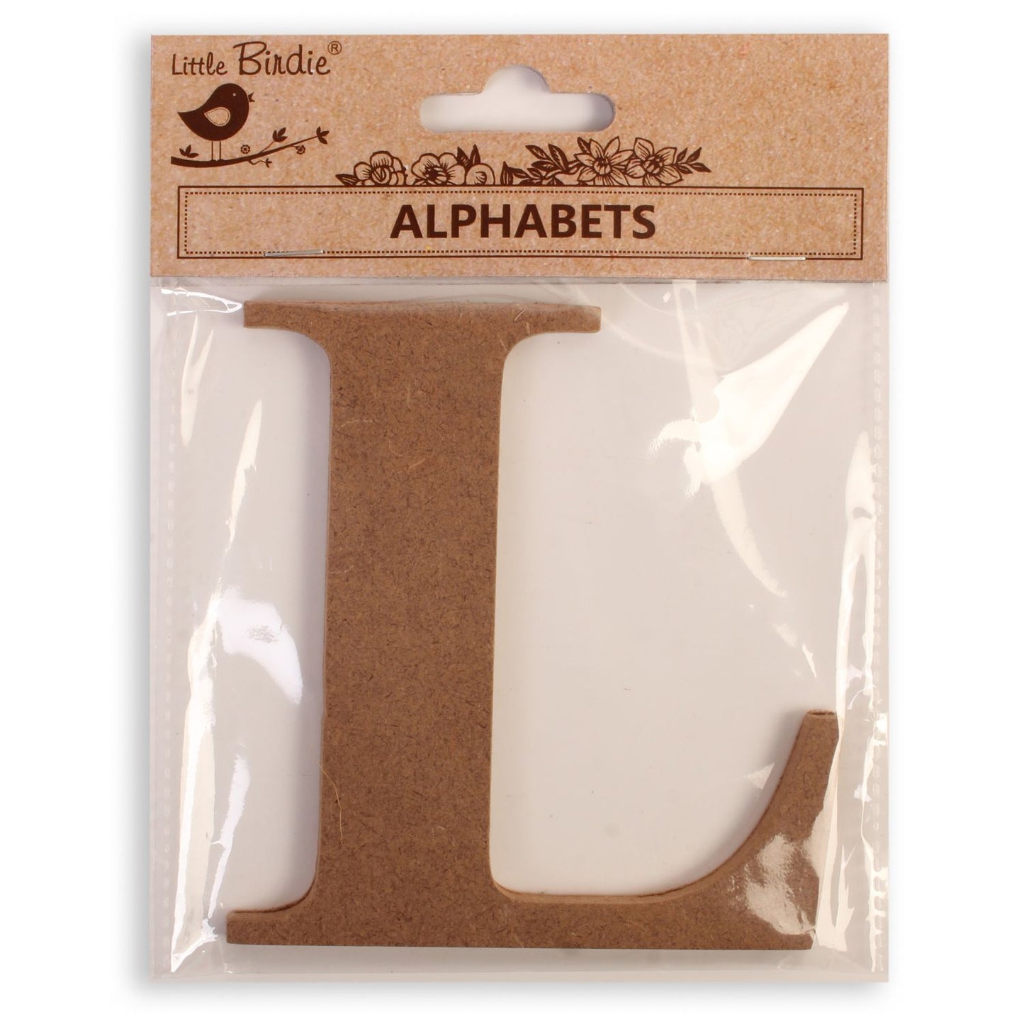 L  Little Birdie MDF Alphabets Upper Case | 4" | 1Pkg