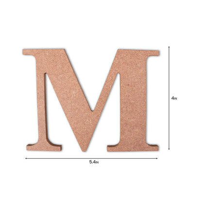 M Little Birdie MDF Alphabets Upper Case | 4" | 1Pkg