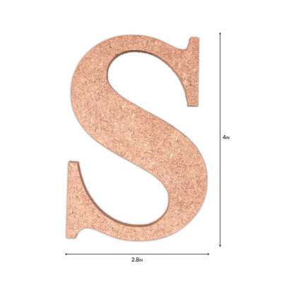 S  Little Birdie MDF Alphabets Upper Case | 4" | 1Pkg