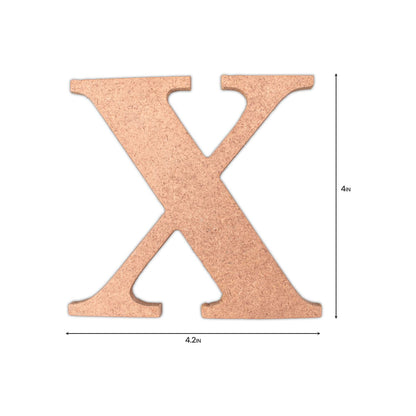 X  Little Birdie MDF Alphabets Upper Case | 4" | 1Pkg