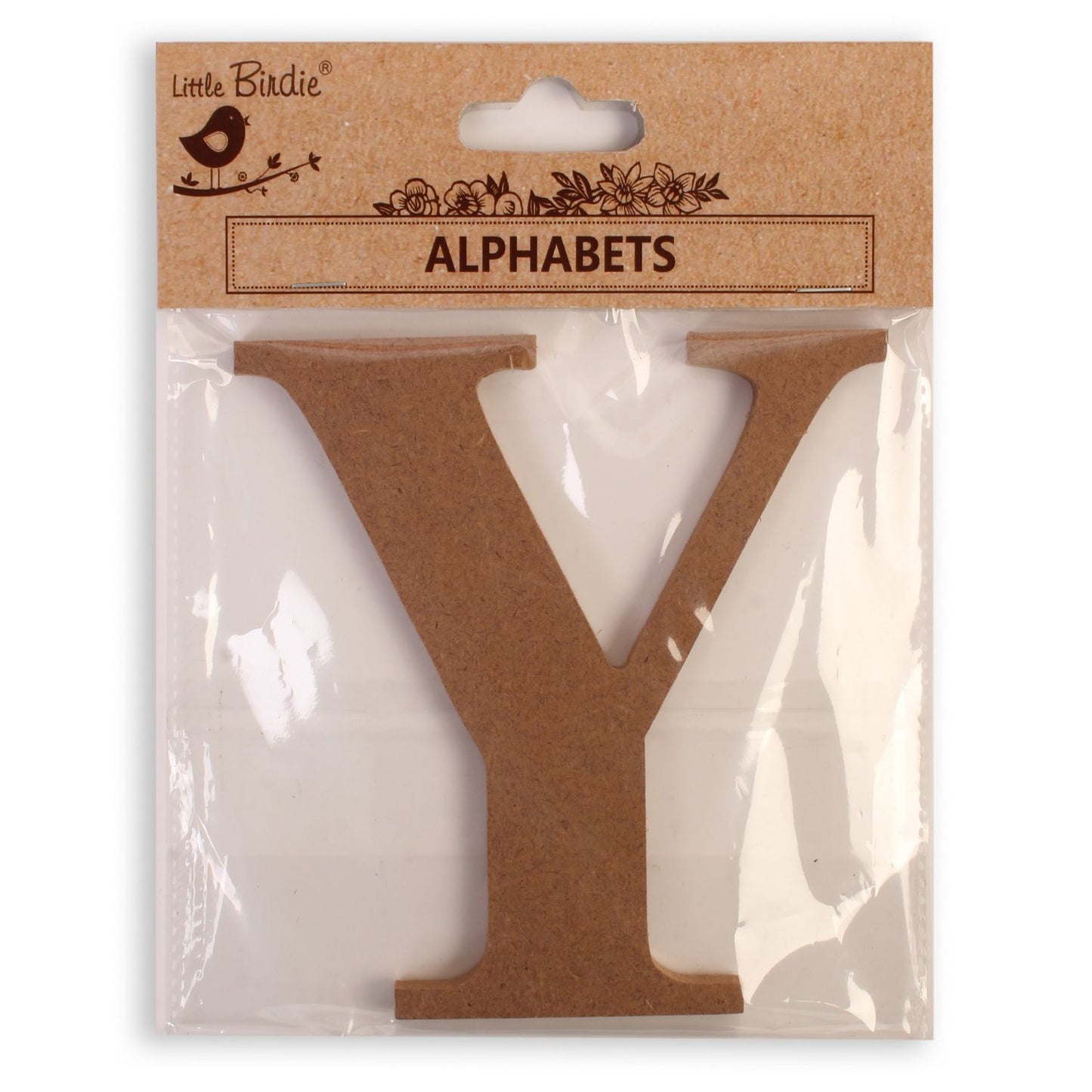 Y Little Birdie MDF Alphabets Upper Case | 4" | 1Pkg
