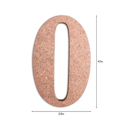 0 Little Birdie MDF Number | 4" | 1Pkg