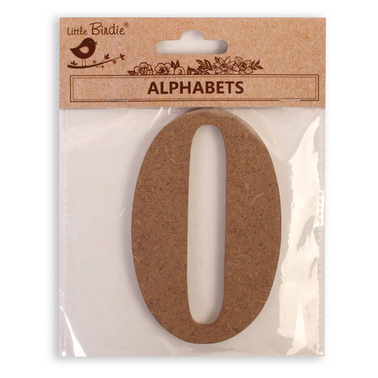 0 Little Birdie MDF Number | 4" | 1Pkg