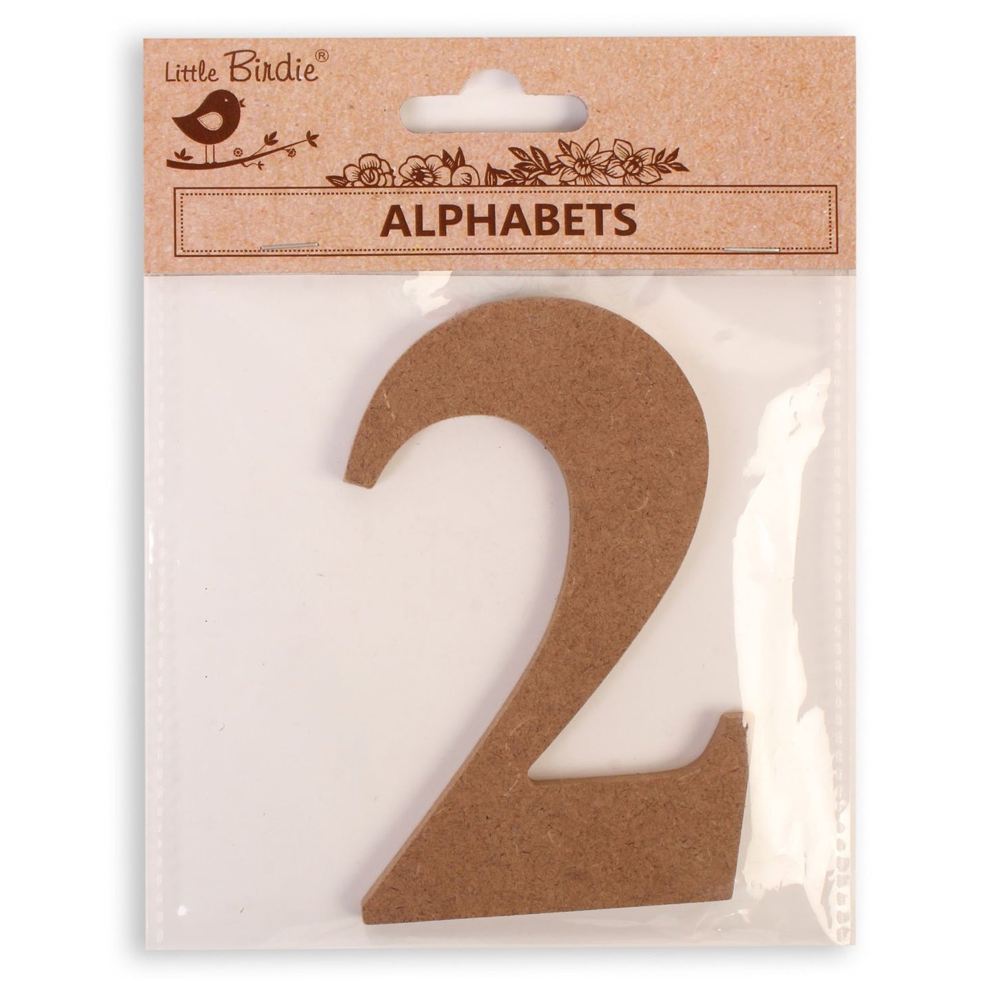 2 Little Birdie MDF Number | 4" | 1Pkg