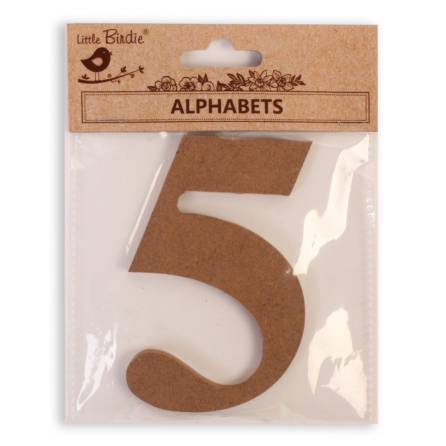 5 Little Birdie MDF Number | 4" | 1Pkg