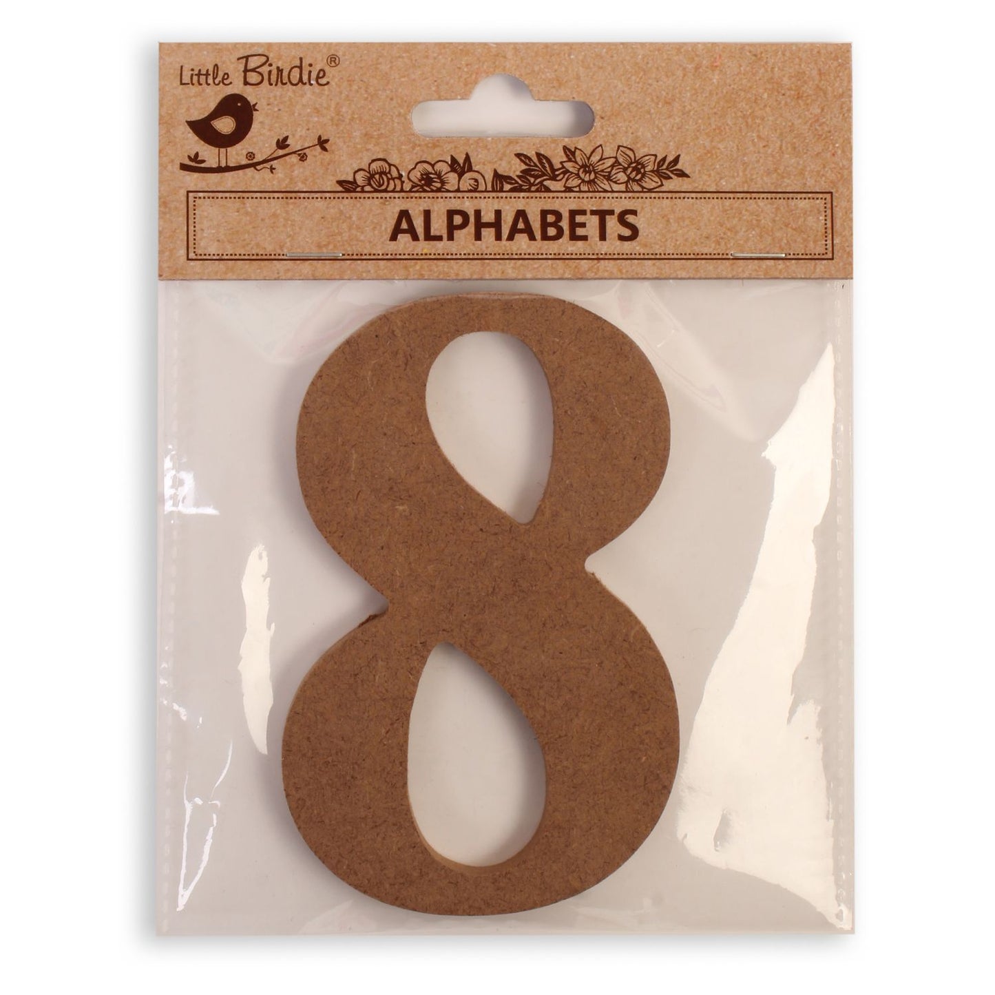 8 Little Birdie MDF Number | 4" | 1Pkg