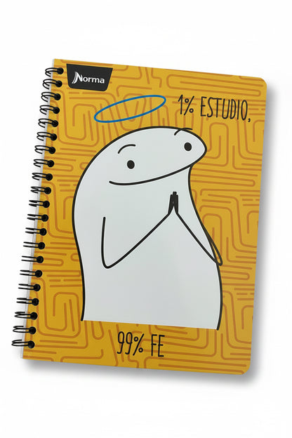 LIBRETA ARGOLLADA 1 MAT TN MEMES 160 PAG. GRANDE