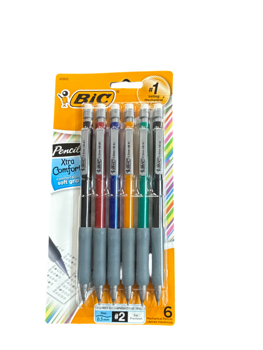 MECHANICAL PENCIL .5 MM EXTRA COMFORT(6PK)