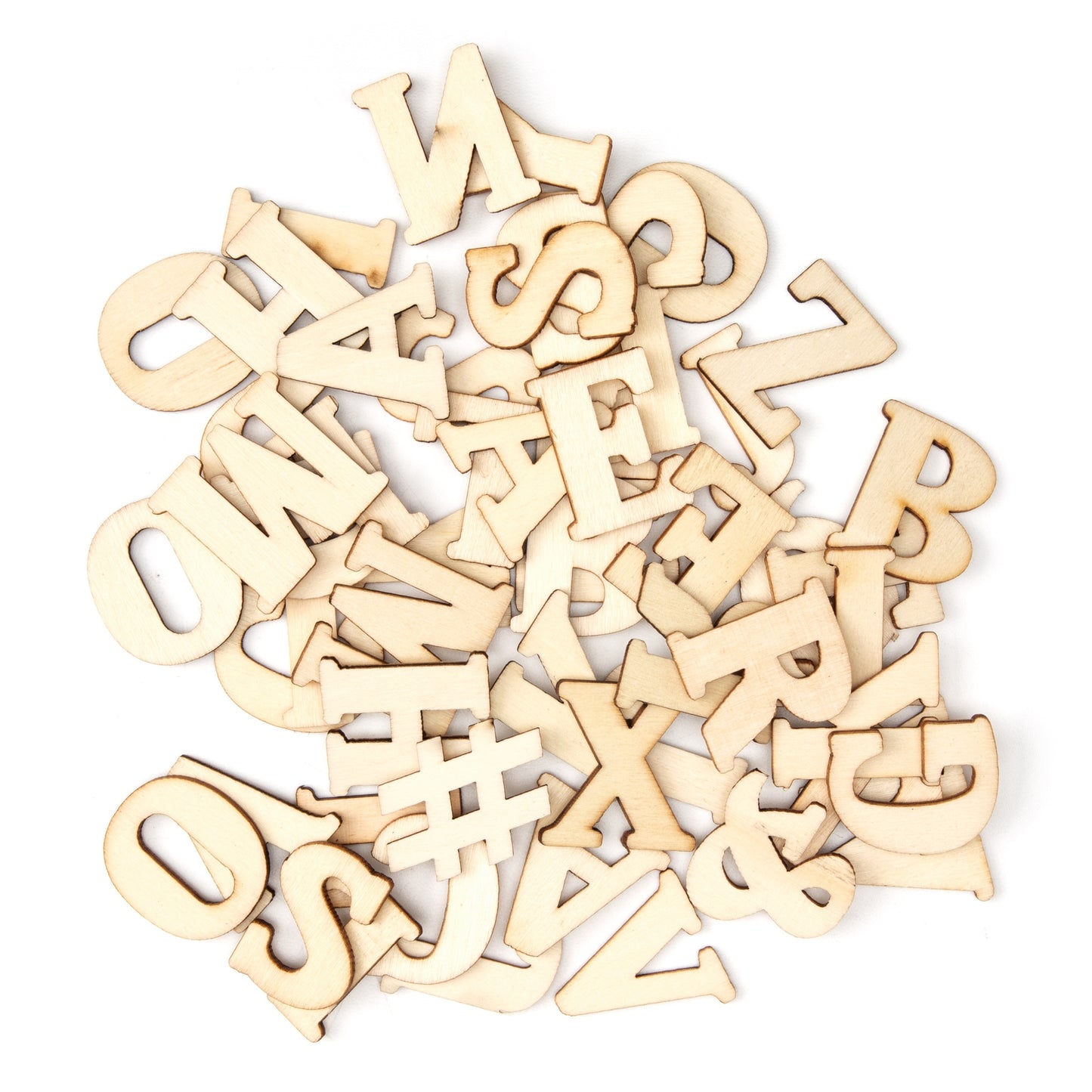 CousinDIY Unfinished Wood Alphabet Blocks | 1.25" | 54Pk