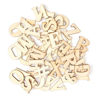 CousinDIY Unfinished Wood Alphabet Blocks | 1.25" | 54Pk