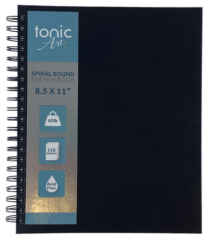 Tonic-Art Spiral Hardcover Sketchbook | 8.5"X11" | 110 Sheets