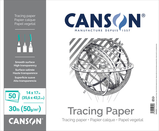 Canson Artist Series Tracing Paper Pad | 14"x17" | 50 Sheets