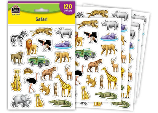 SAFARI STICKERS 120PCS