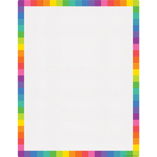 COLORFUL BLANK WRITE-ON/WIPE-OFF CHART