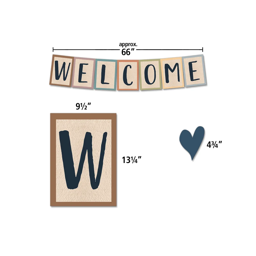 EVERYONE IS WELCOME WELCOME BULETIN BOARD 48PCS
