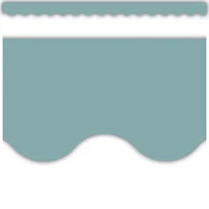 Calming Blue Scalloped Border Trim