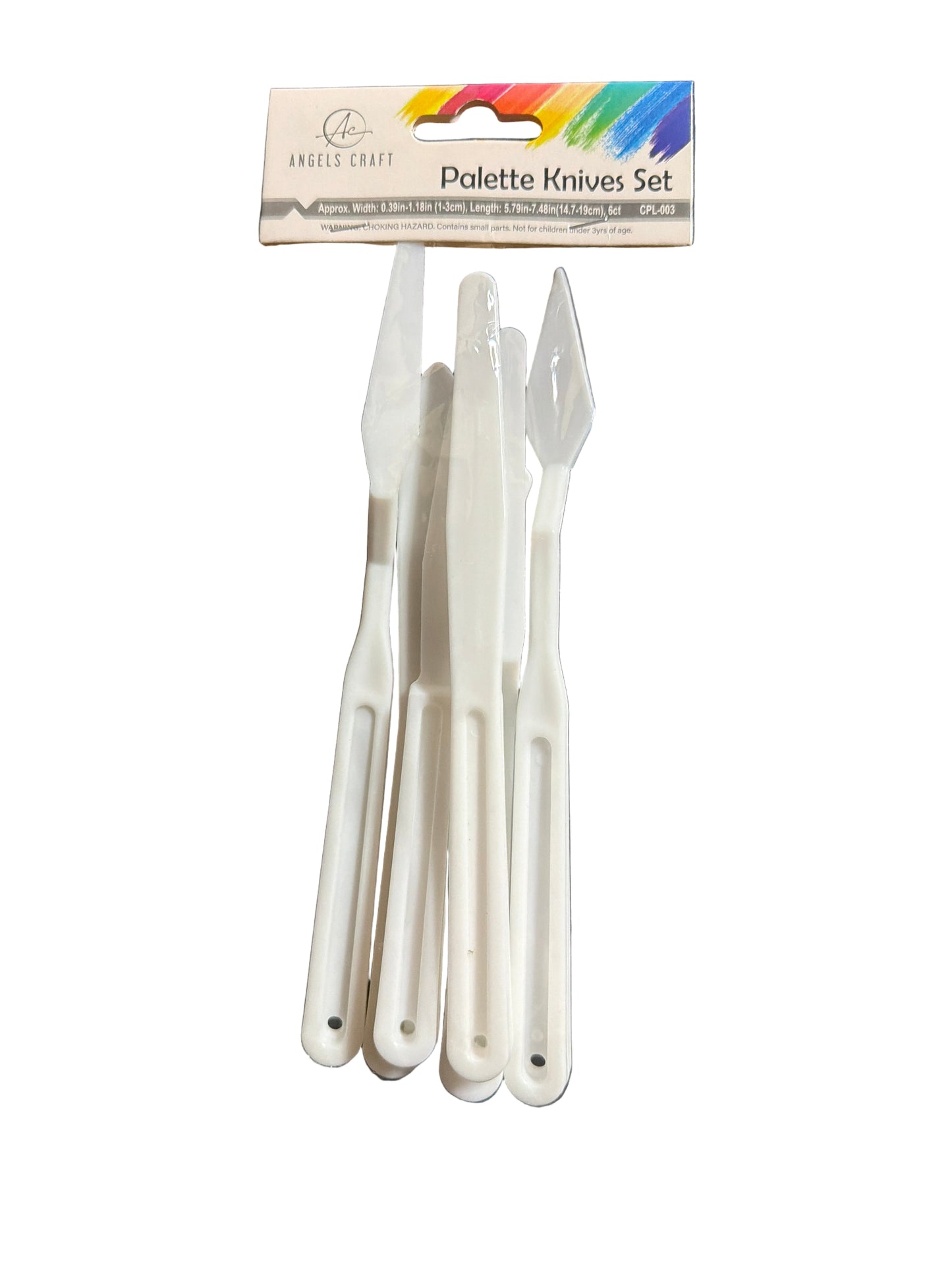 PLASTIC PALETTE KNIFE SET 6CT