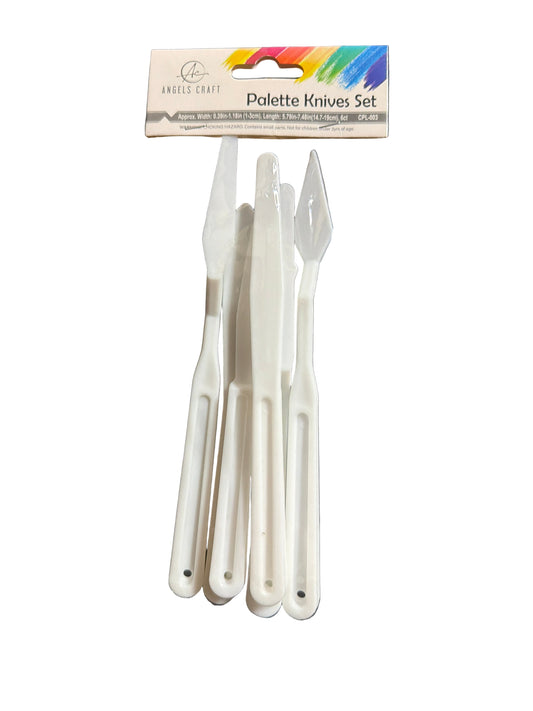 PLASTIC PALETTE KNIFE SET 6CT