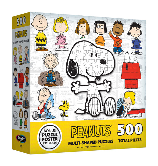 Licensed Multishaped | Jigsaw Puzzle Peanuts | 500 Pieces