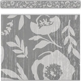 CLASSROOM COTTAGE GRAY FLORAL STRAIGHT BORDER TRIM
