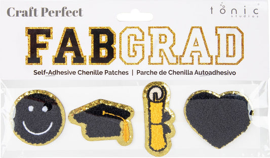 Craft Perfect Chenille Self Adhesive Grad Patch Pack