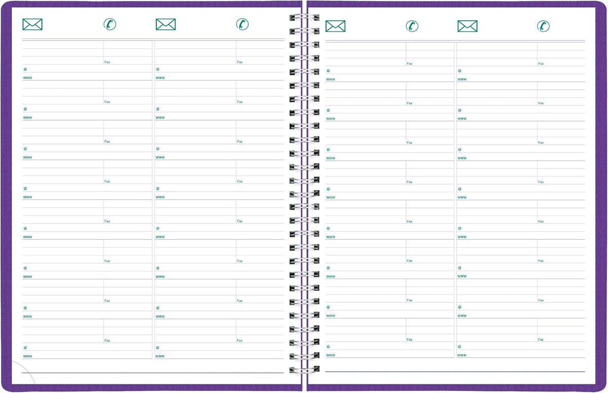 13-Month DuraFlex Time Manager 7-Day Planner - Purple