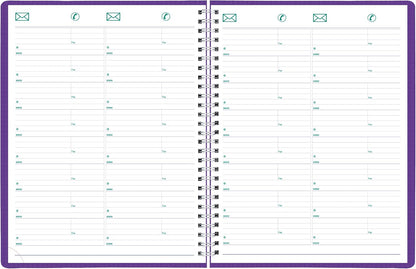 13-Month DuraFlex Time Manager 7-Day Planner - Purple