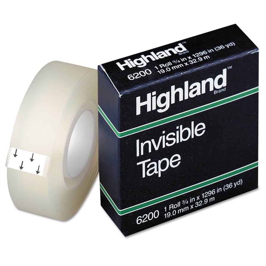 HIGHLAND INVISIBLE 6200 x 3/4 (36yds)