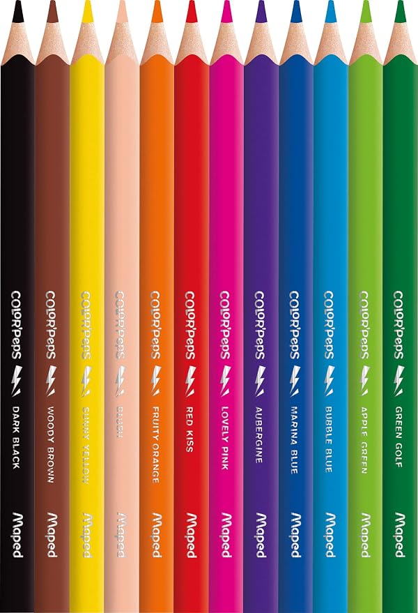 Lápiz Colorear Largo Triangular PQT.12