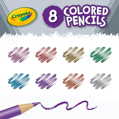 Crayola Metallic Colored Pencils Pkg. 8