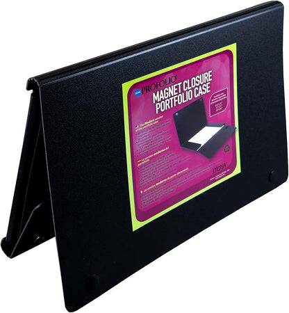 Profolio Magnet Closure Portfolio Case 8.5x11 BLK