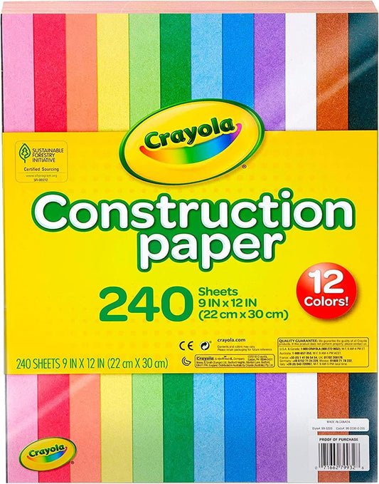 PAPEL CONSTRUCCION SURTIDO 240 HOJAS