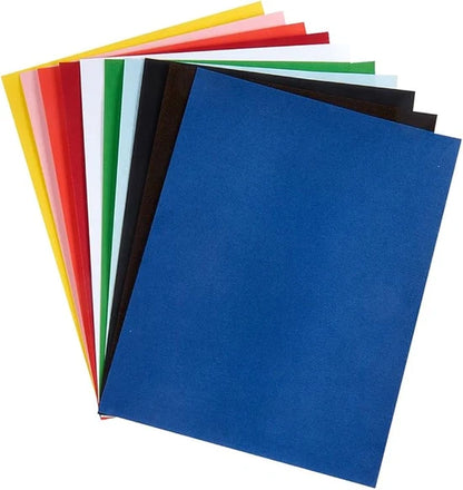 Velour Paper 10 Sheets 8.5"x11'' 10 Asst Colors – imagen 2 - JA Riollano