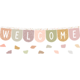 TERRAZZO TONES WELCOME BUNTING BULLETIN BOARD 58PC