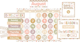 TERRAZZO TONES CALENDAR BULLETIN BOARD 115PCS