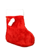 STOCKING PLUSH W/ POM-POMS