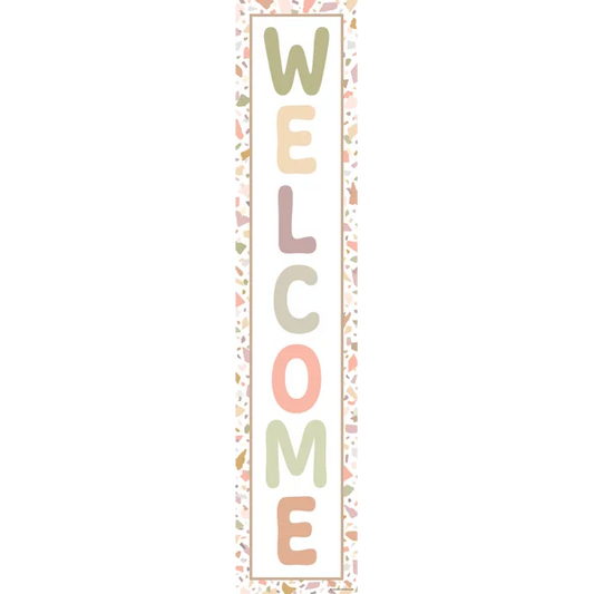TERRAZZO TONES WELCOME BANNER 39''