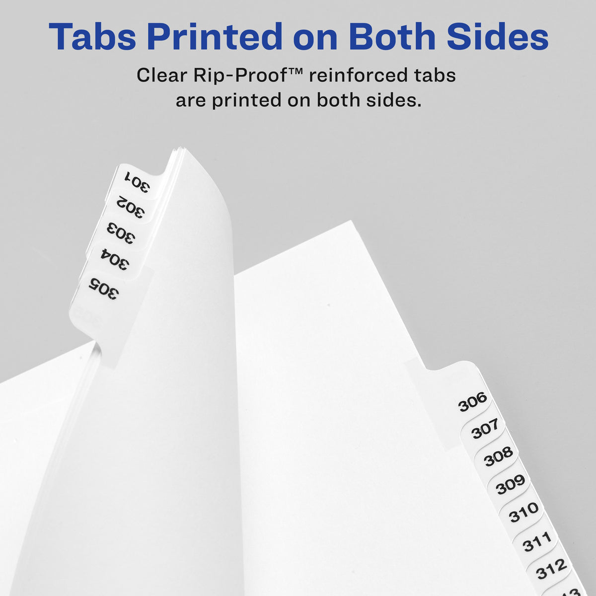 Premium Collated Binder Dividers 1-25 Tab Pkg. 25
