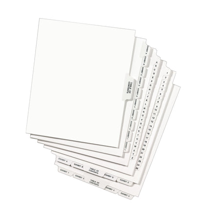 Premium Collated Binder Dividers 26-50 Tab Pkg. 25