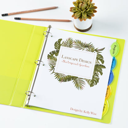 Plastic Dividers 5-Tab Set Multicolor