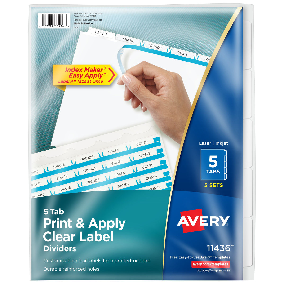 AV Index Maker Tabs 5