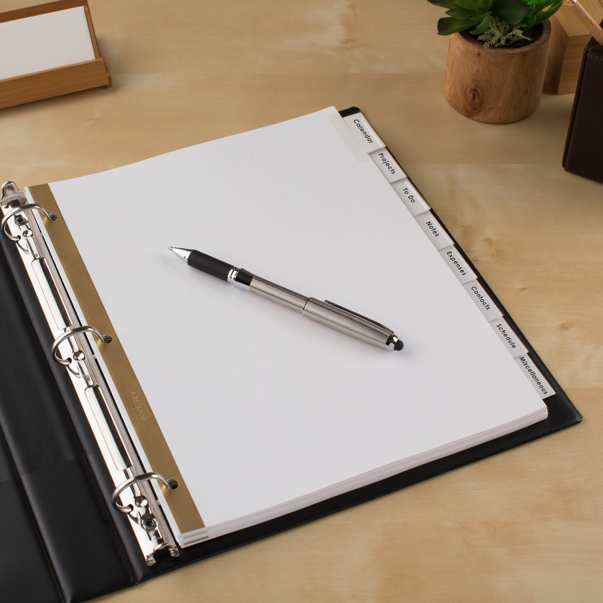 Big Tab Insertable Divider Clear 8 Tab