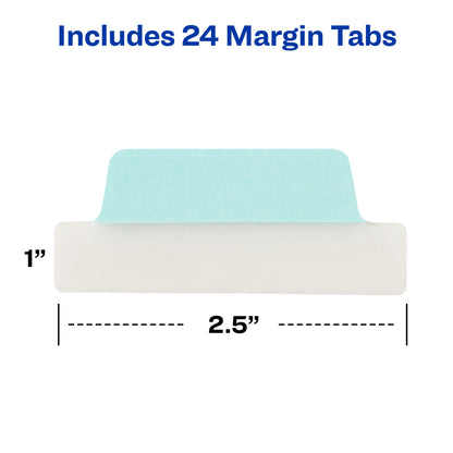 Ultra Tabs 2.5" x 1" Assorted Pastel Colorhttps://img.avery.com/web/products/tabs/72782-74769-i09ps Pkg. 24