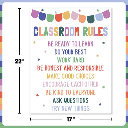 Color Crush Classroom Rules Chart