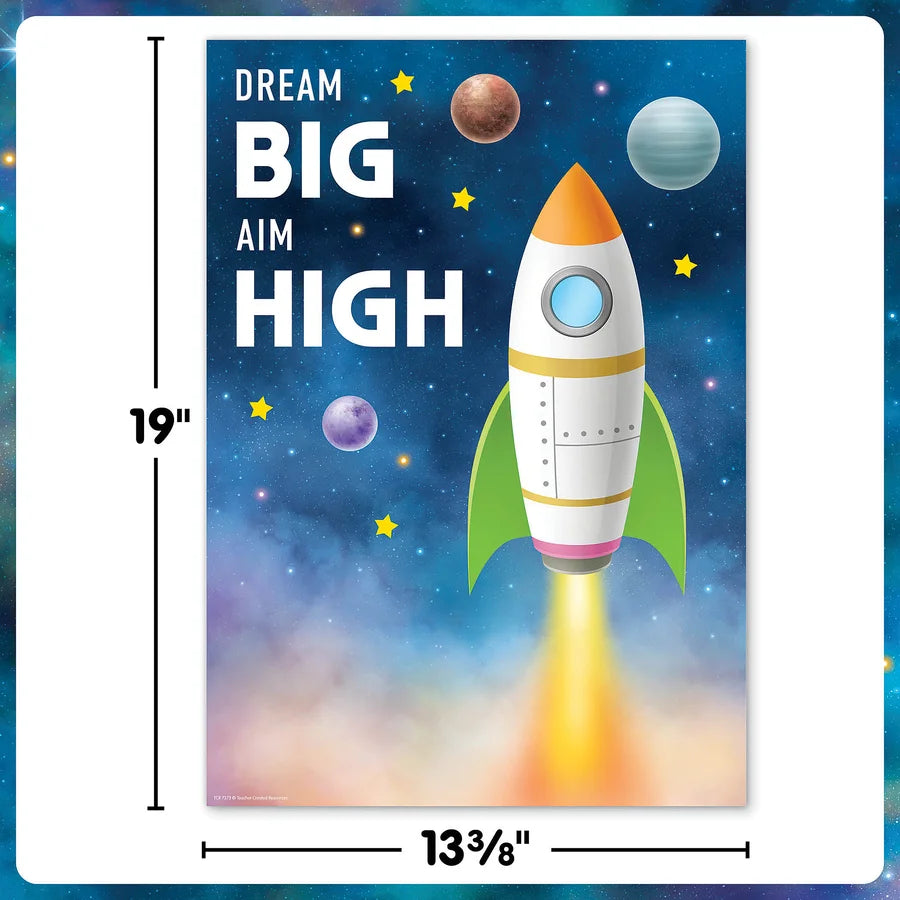 Dream Big Aim High Positive Poster