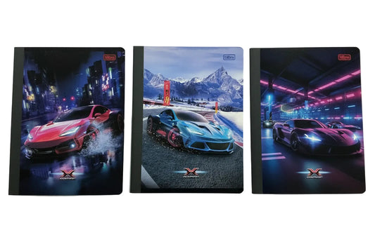 Libreta X-Racing Flex Cover Composition | 100 Hojas