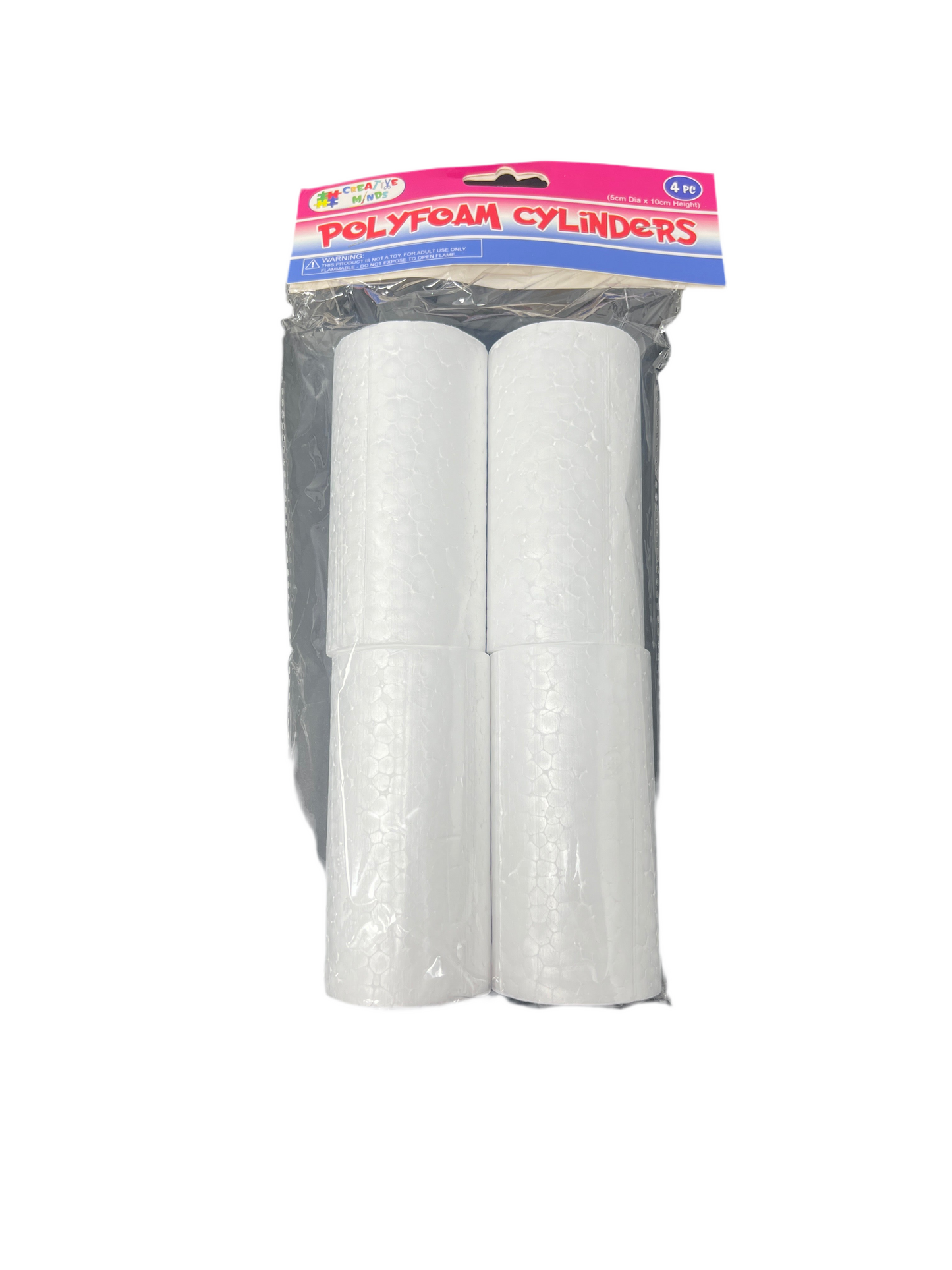 POLYFOAM CYLINDERS 4-PK 5CM