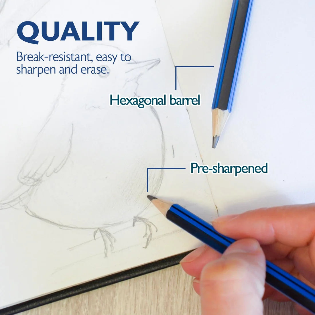 Drawing & Sketching Pencil Asst pqt. 6