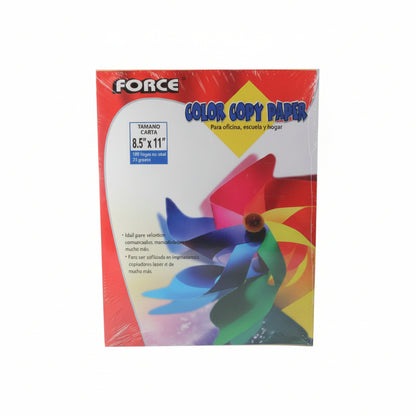 Papel Bond 20 lb Colores Surtidos 100 Hojas – imagen 1 - JA Riollano