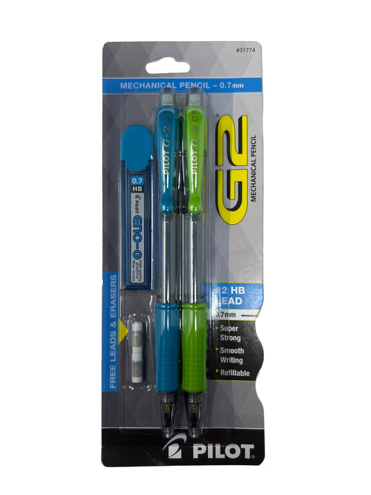G2 MECHANICAL PENCIL .7 2PK